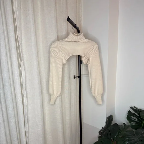 Turtleneck Shrug Bolero Sweater - Size XS - Picture 3 of 5